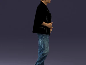 000506 Young Man Walking Casual Urban Male Character 3D Model
