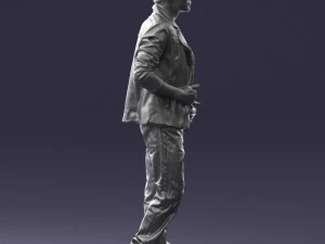 000506 Young Man Walking Casual Urban Male Character 3D Model