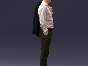 man with jacket 0171 Modelo 3D