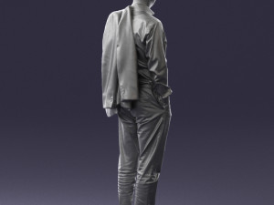 man with jacket 0171 Modelo 3D