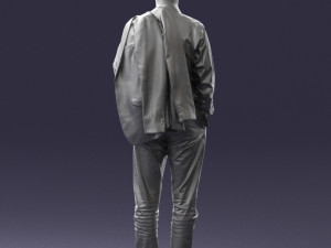 man with jacket 0171 Modelo 3D