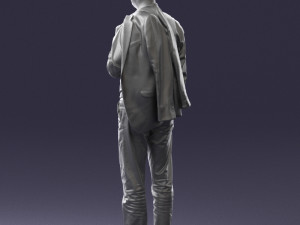 man with jacket 0171 Modelo 3D