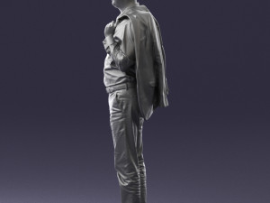 man with jacket 0171 Modelo 3D