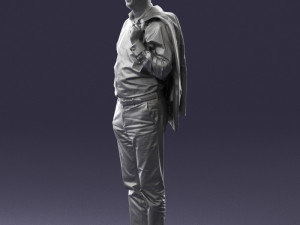 man with jacket 0171 Modelo 3D