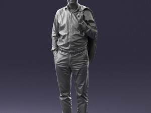 man with jacket 0171 Modelo 3D