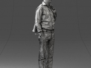 man with jacket 0171 Modelo 3D