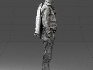 man with jacket 0171 Modelo 3D