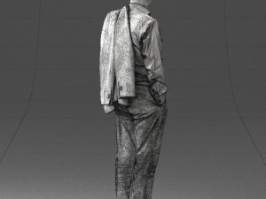 man with jacket 0171 Modelo 3D