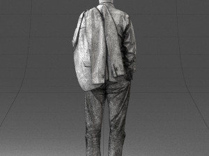 man with jacket 0171 Modelo 3D