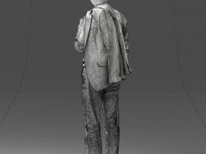 man with jacket 0171 Modelo 3D