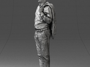 man with jacket 0171 Modelo 3D