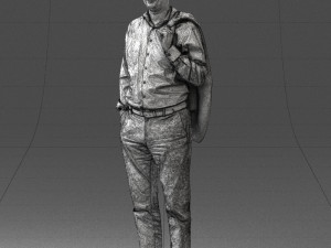 man with jacket 0171 Modelo 3D