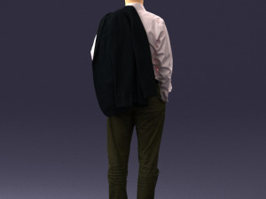 man with jacket 0171 3d print ready 3D Print Model