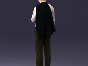 man with jacket 0171 3d print ready 3D Print Model