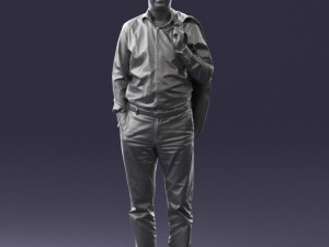 man with jacket 0171 3d print ready 3D Print Model