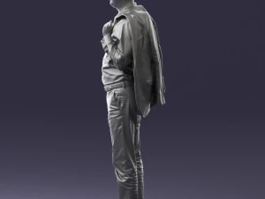 000507 Business Man Standing with Jacket Casual Office Male Character 3d print ready 3D Print Model