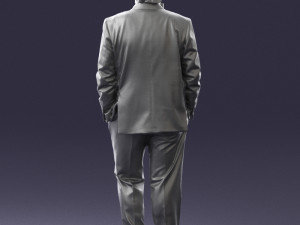 old man in pose 0172 3D Model