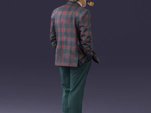 000508 Elegant Older Man with Pipe Stylish Gentleman Character 3d print ready 3D Print Model
