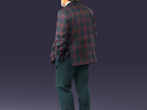 000508 Elegant Older Man with Pipe Stylish Gentleman Character 3d print ready 3D Print Model