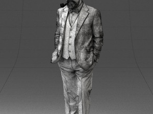 old man in pose 0172 3d print ready Modelo de Impressão 3D