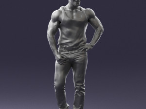 man in t-shirt 0174 Modèle 3D