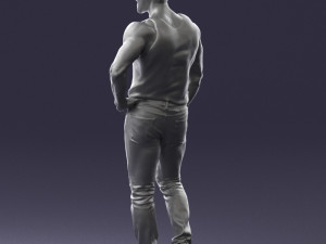 man in t-shirt 0174 Modèle 3D