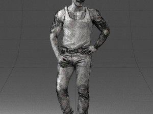 man in t-shirt 0174 Modèle 3D