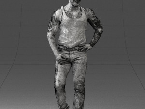man in t-shirt 0174 Modèle 3D