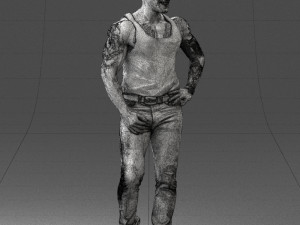 man in t-shirt 0174 Modèle 3D