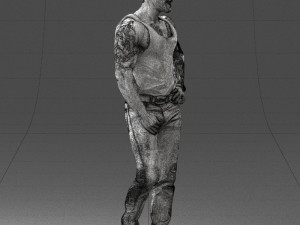 man in t-shirt 0174 Modèle 3D
