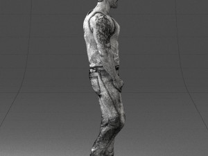 man in t-shirt 0174 Modèle 3D