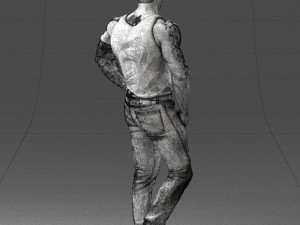 man in t-shirt 0174 Modèle 3D