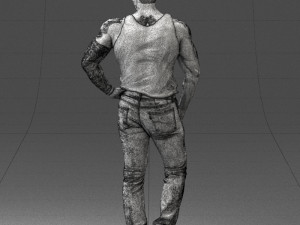 man in t-shirt 0174 Modèle 3D