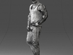 man in t-shirt 0174 Modèle 3D