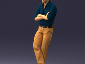 man in pose 0175 3D Модель