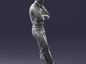 000511 Casual Stylish Man Standing Confident Male Character 3D Model