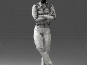 man in pose 0175 3D Модель
