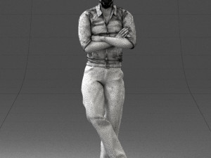 man in pose 0175 3D Модель