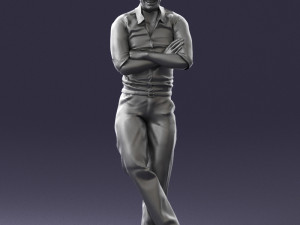 man in pose 0175 3d print ready Model do druku 3D