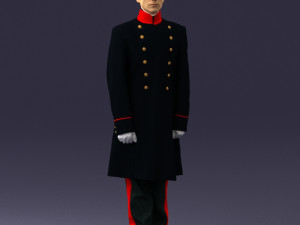 man in black suit 0179 3D 모델