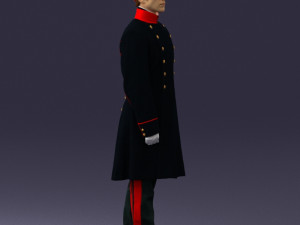 man in black suit 0179 3D 모델