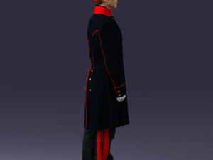 man in black suit 0179 3D 모델