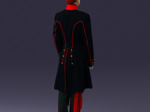 man in black suit 0179 3D 모델