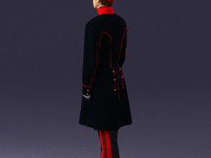 man in black suit 0179 3D 모델