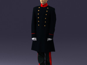 man in black suit 0179 3D 모델