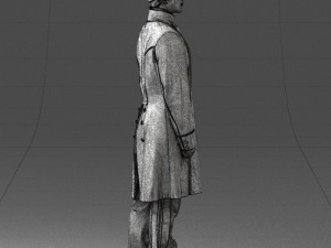 man in black suit 0179 3D 모델
