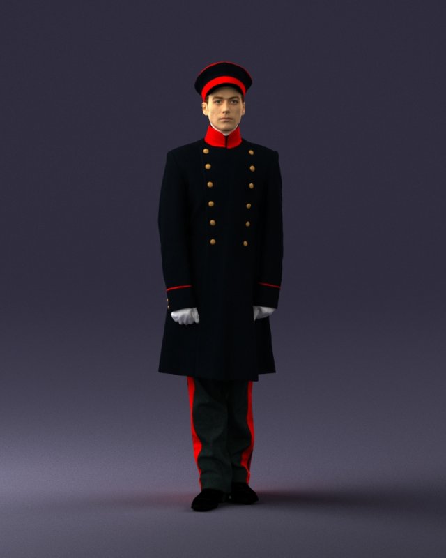 man in black suit 0179 3d print ready 3D-Druckmodell .c4d .max .obj .3ds .fbx .stl .blend 