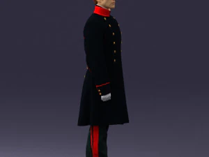000515 Uniformed Doorman Character Hotel Staff or Guard 3d print ready 3D Print Model