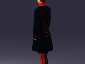 000515 Uniformed Doorman Character Hotel Staff or Guard 3d print ready 3D Print Model