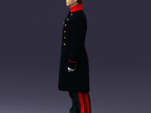 000515 Uniformed Doorman Character Hotel Staff or Guard 3d print ready 3D Print Model